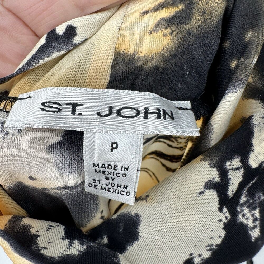St. John Sport‎ VTG Blouse Women's P Colorful Sheer  Retro Y2K Long Sleeve - Picture 6 of 16